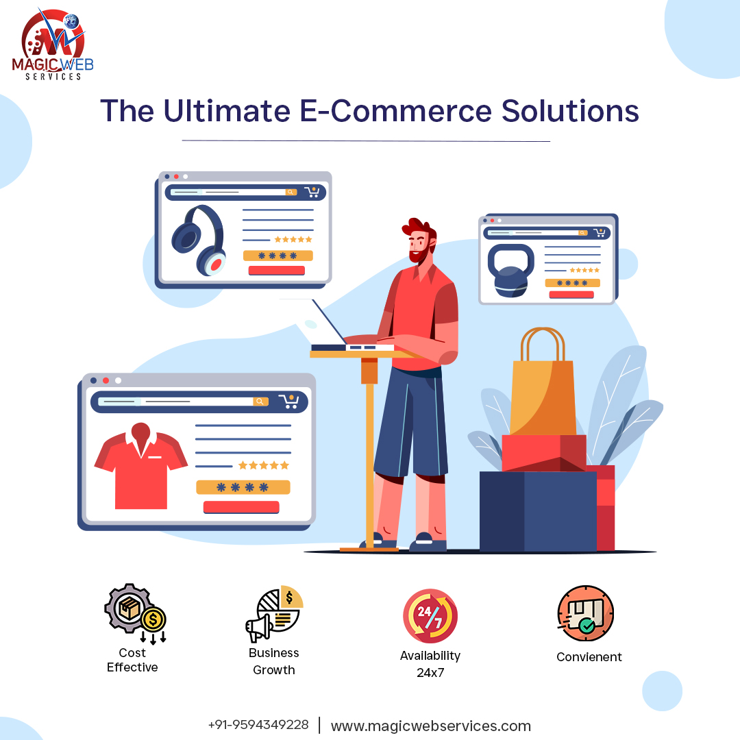 Best Ecommerce Solutions Company in India, Efficient Ecommerce Solutions Services in India, responsive website designed